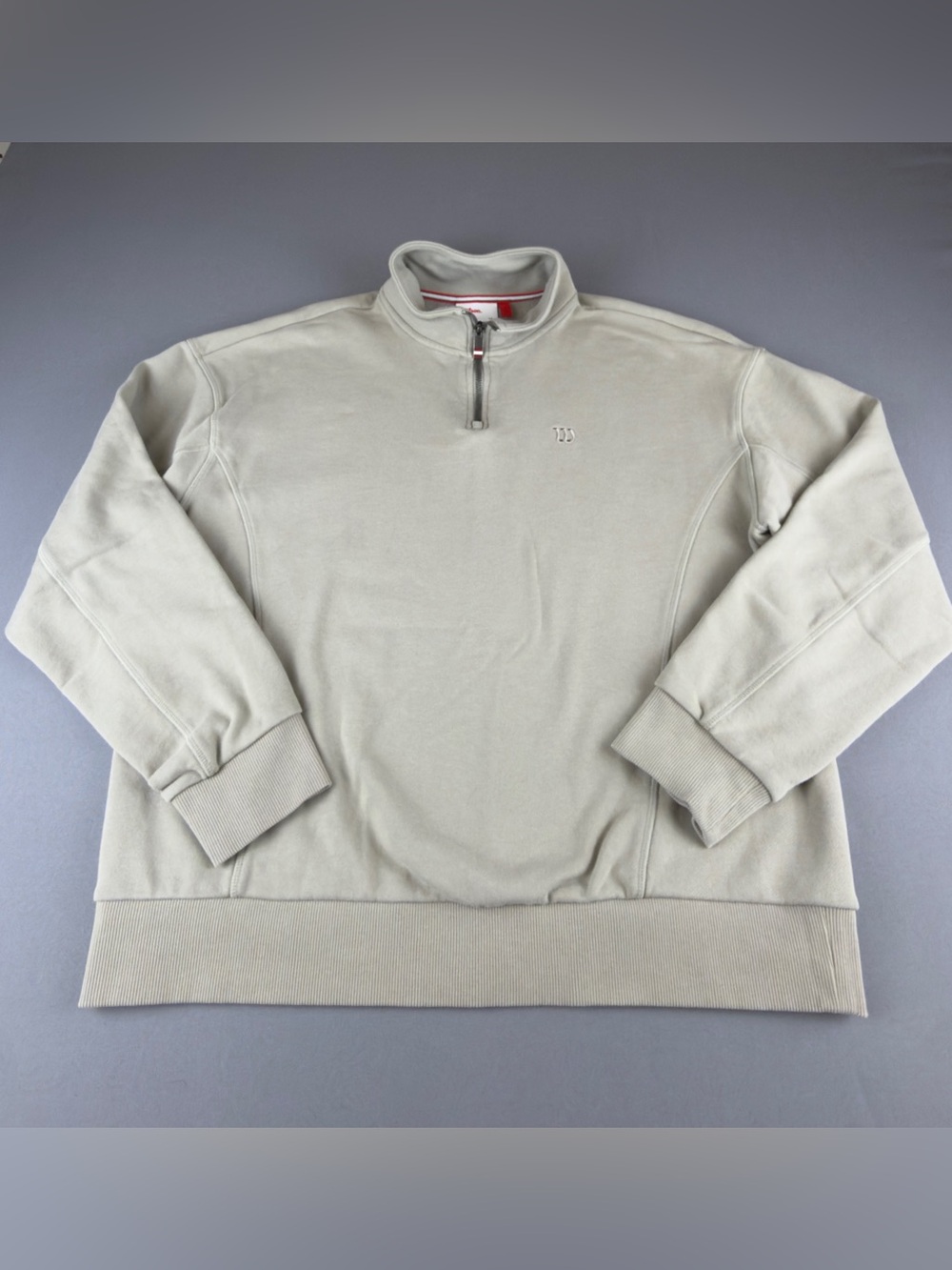 Wilson Men's Half-Zip Pullover - Light Beige